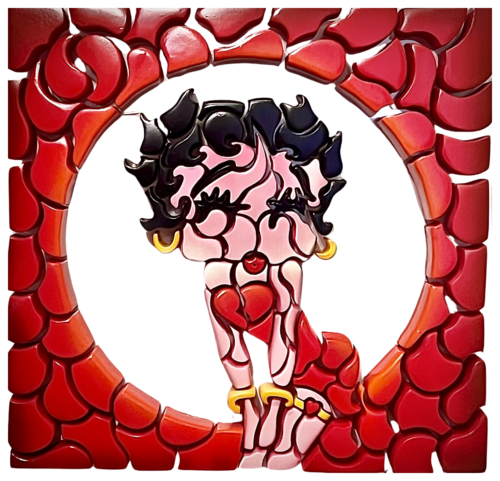 Betty Boop Closed eyes by Simone Parri, Sculpture for Sale on Select