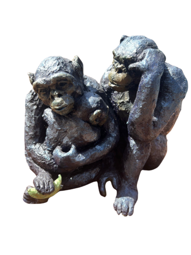 Famille de singes by NATHALIE BRUYERE, Sculpture for Sale on Select