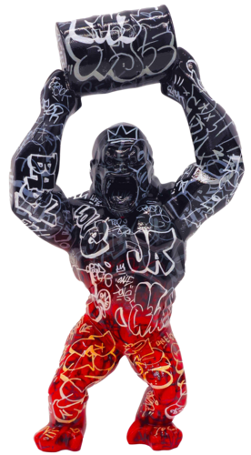 Graffiti Kong by Vincent Bardou, Sculpture for Sale on Select