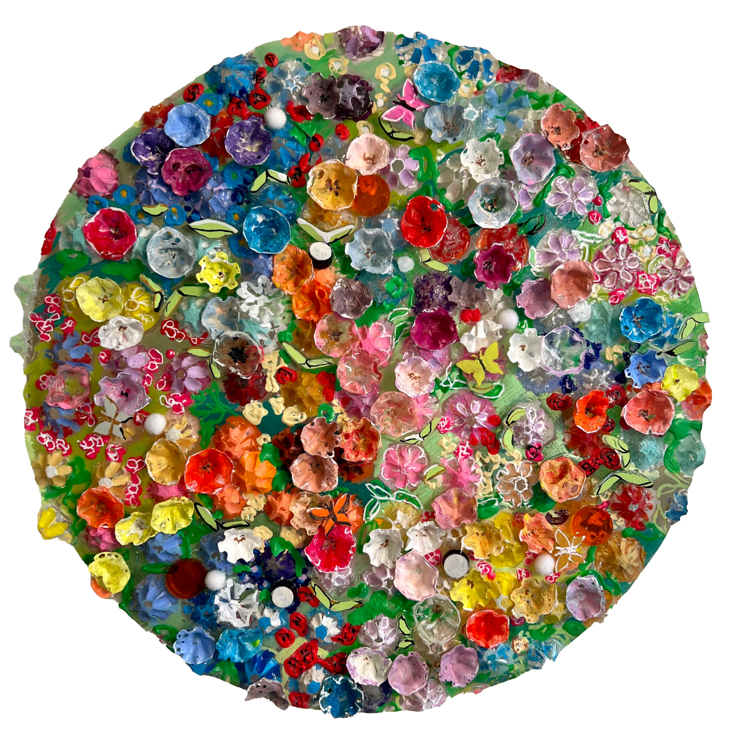 Flower field 5 Silvia Strobos Sculpture for sale