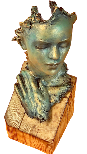 "MRIYA" UNIQUE SCULPTURE 45X25X27CM. by Elena Kraft, Sculpture for Sale on Select