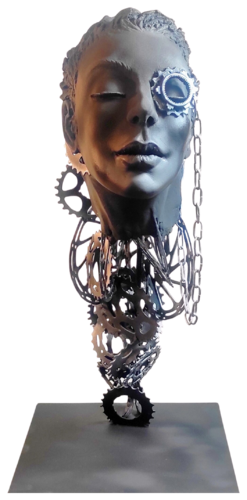 "Futuristic Soul" by Elena Kraft, Sculpture for Sale on Select