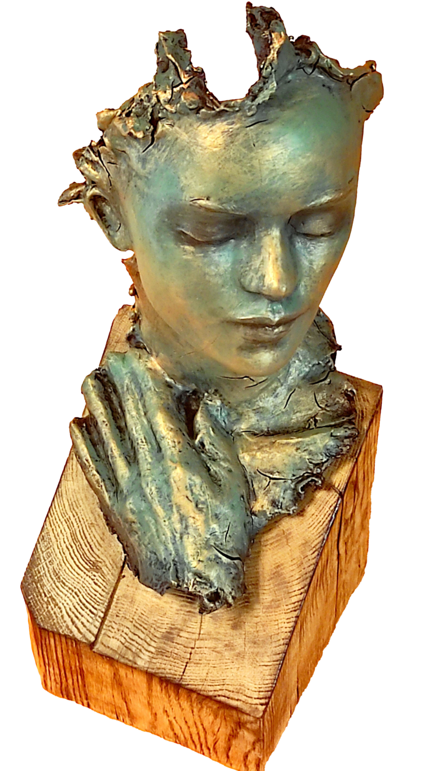 "MRIYA" UNIQUE SCULPTURE 45X25X27CM. Elena Kraft Sculpture for sale