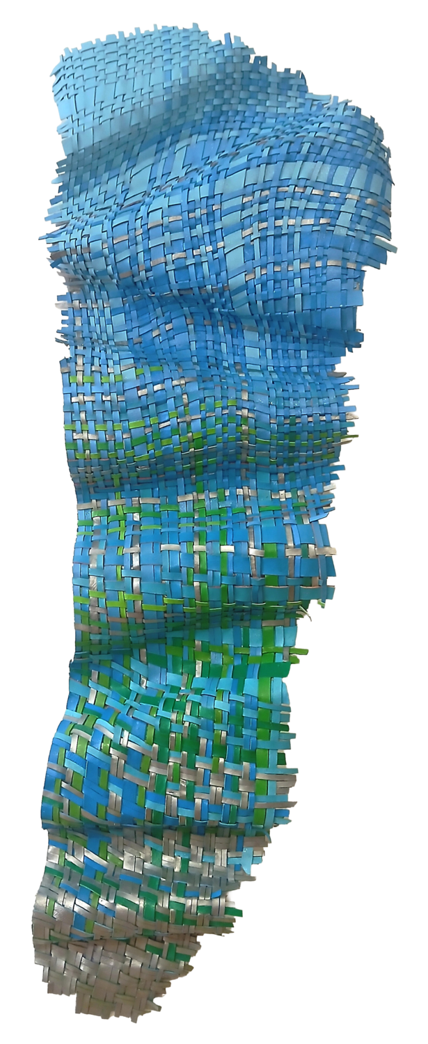Cascade | Sculptural Woven Paint Artwork Julee Latimer Sculpture for sale