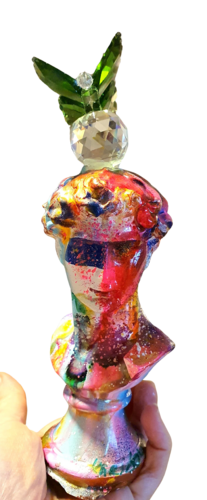 David Michelangelo sculpture. Orange -  Tagesneonfarbe. by Karibou, Sculpture for Sale on Select