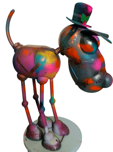 Luxury donkey I love you with a heart and a Hat. Street art. by Karibou, Sculpture for Sale on Select