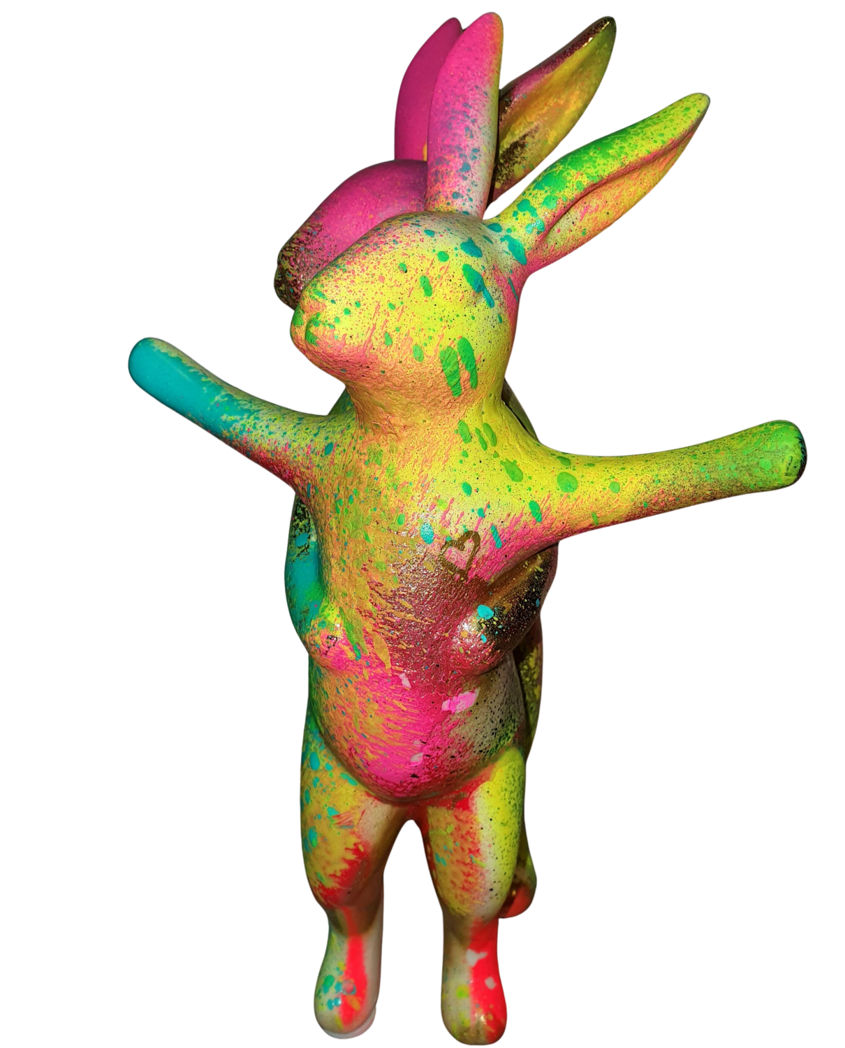 .Titanic Position. Zwei Ostern Hasen Karibou Sculpture for sale