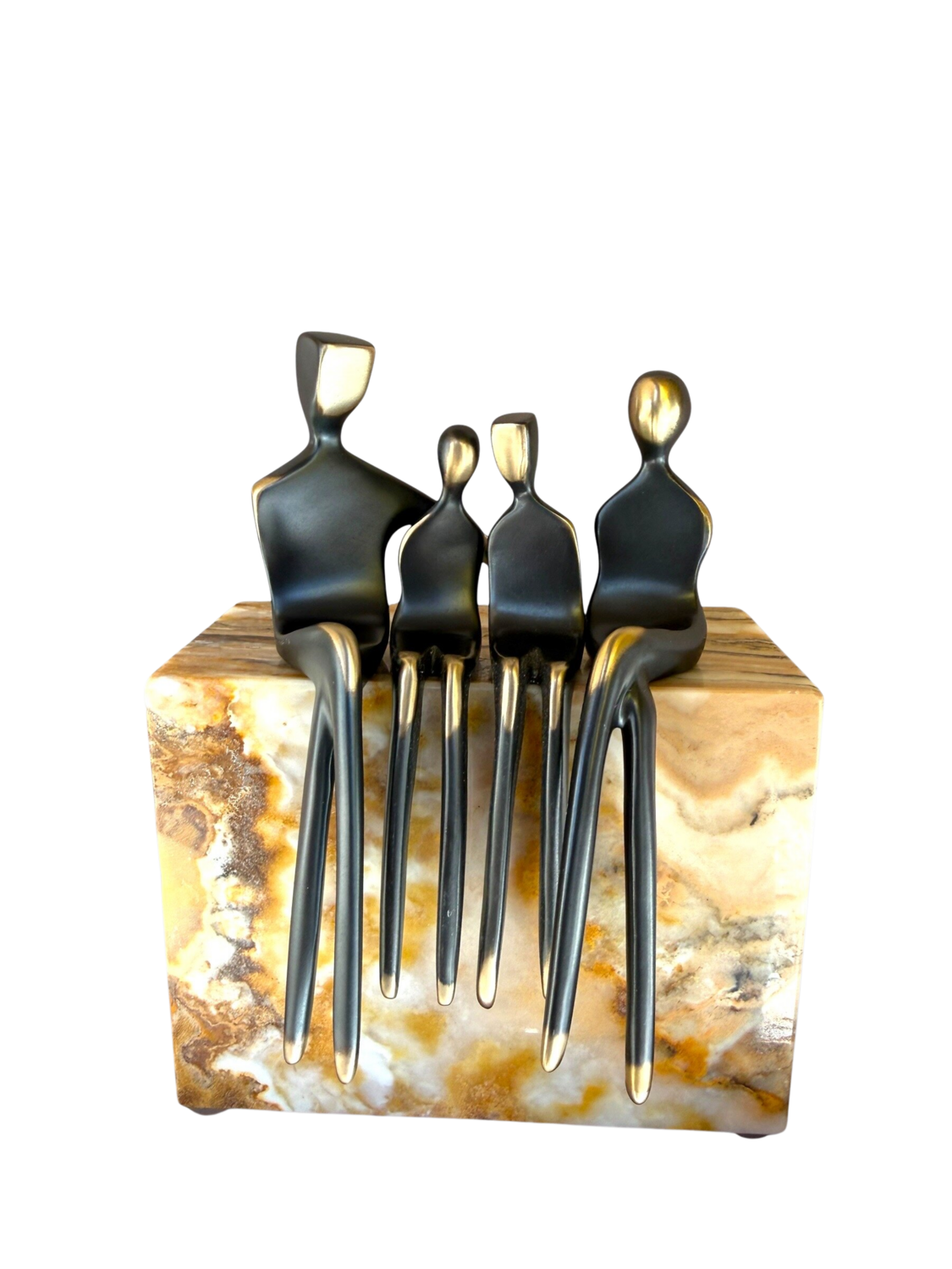 Family of Four in Bronze Yenny Cocq Sculpture for sale