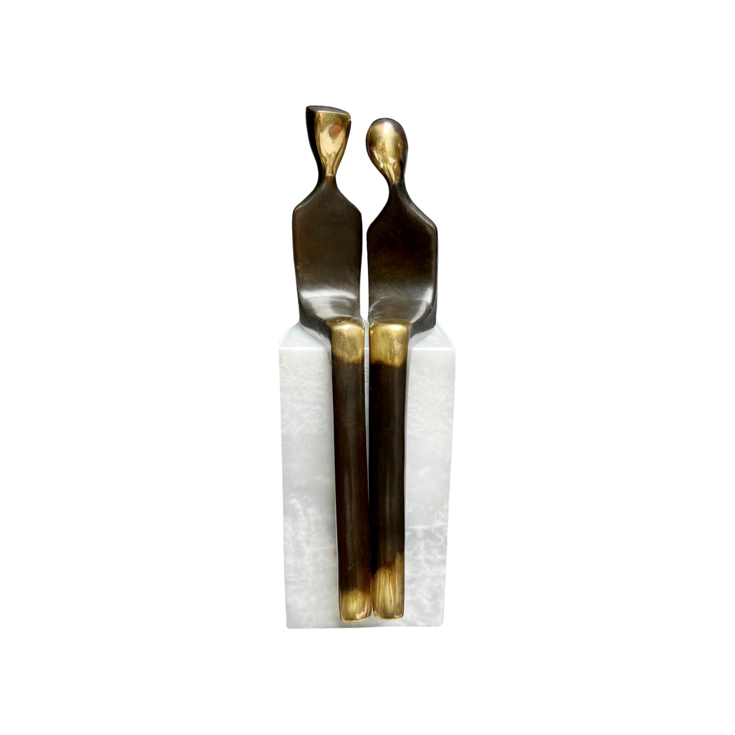 Together -a abstract couple bronze sculpture Yenny Cocq Sculpture for sale