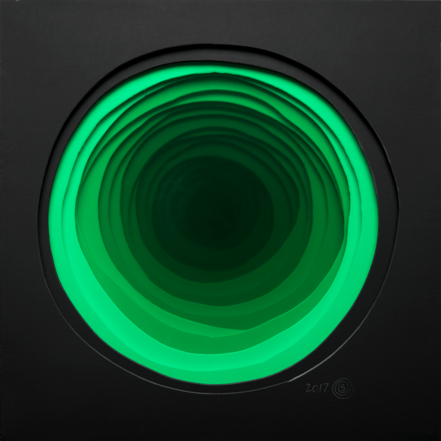 Green Whirlpool Olga Skorokhod Sculpture for sale